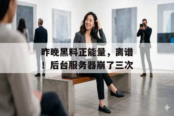 昨晚黑料正能量，离谱！后台服务器崩了三次